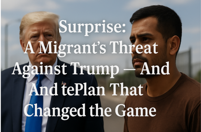 Surprise: A Migrant’s Threat Against Trump – And the Plan That Changed the Game